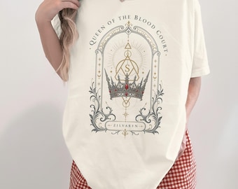Quicksilver Bookish T-Shirt, Queen Blood Court Zilvaren Sweatshirt, Callie Hart Kingfisher Series Fae Alchemy Shadow Daddy Brimstone Book