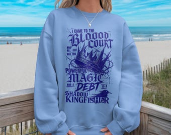 Quicksilver Merch Shadow Kingfisher Shirt Callie Hart Books Bookish Gift T-Shirt Sweatshirt Fae Alchemy Saeris Fane Shadow Daddy Brimstone