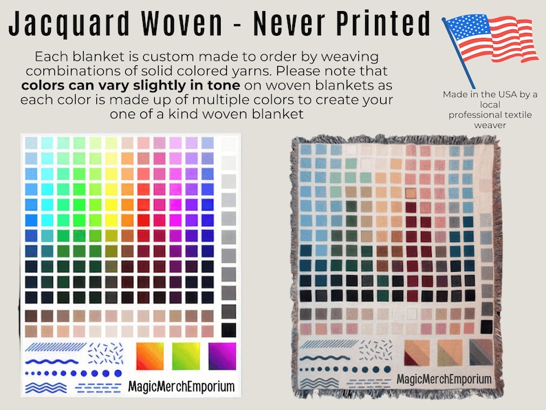 a poster with a picture of a flag and colors