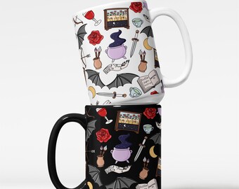 Velaris Night Court Mug, ACOTAR Inspired Fantasy Coffee Cup, Bookish Gift for Sarah J. Maas Fans, Feyre and Rhysand Romantic Mug