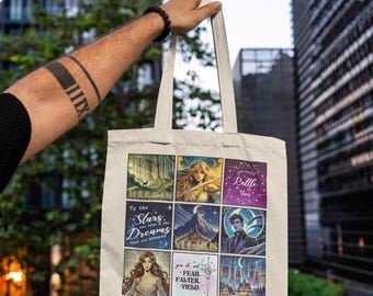 Tragetasche Thron aus Glas Celaena Sardothien Sarah J Maas Geschenk Buchliebhaber Decke gemütlich Fantasy Wohnkultur Bücherwurm Geschenkidee