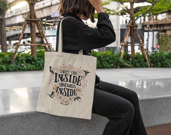 Fourth Wing Tote Bag for Book Lovers  Xaden Riorson Violet Sorrengail Fourth Wing Merchandise Bookish Gifts Andarna Designs