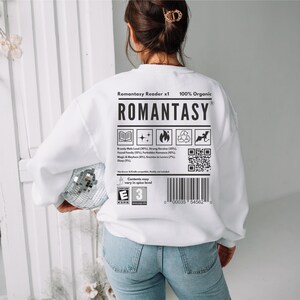Bluza z kapturem Romantasy Fantasy Book Club Prezent dla miłośnika książek Przytulny czytnik Bluza z kapturem Bookish Merch Prezent dla niej Nauczyciel Bibliotekarz Odzież Bookworm