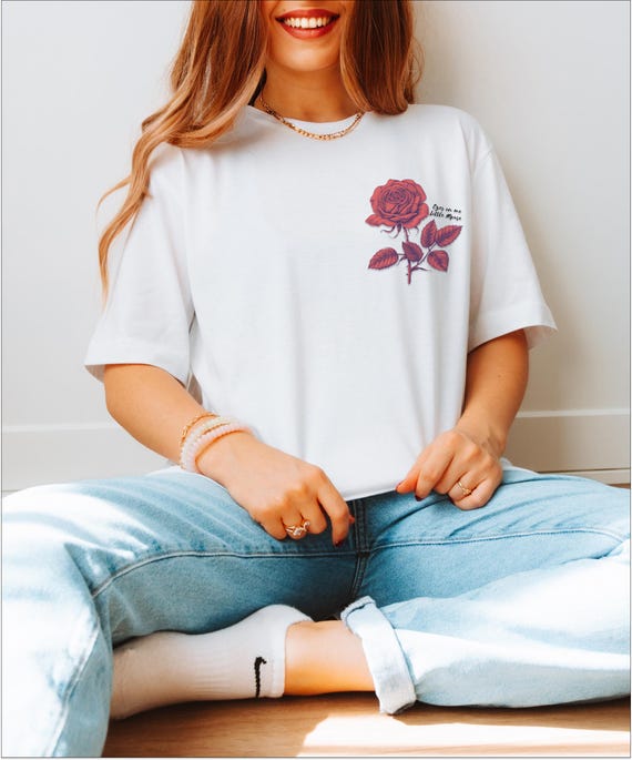 Run Little Mouse Rose Shirt Dark Romance Tee Inspired by Zade Meadows Haunting Adeline Smutty Bookish Top for Bookstagram Readers
