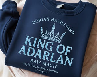 Throne of Glass Dorian Havilliard Sweatshirt King of Adarlan SJM Merch Cozy Bookish Sweater Gift for Readers Sarah J Maas Fantasy Apparel