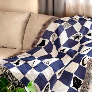 Booktok Blanket | City of Starlight and Night Court Inspired Tapestry | Maas Merch | Bat Boys Book Lover Gift | Cozy Court of Dreams Throw