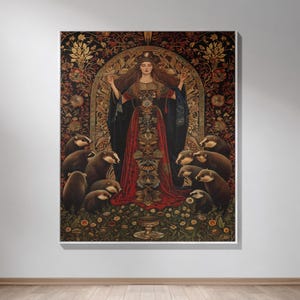 Honeybadger House Blanket |  Tapestry | Helga H Wall Hanging | Cozy Wizard House Decor | HP Gift