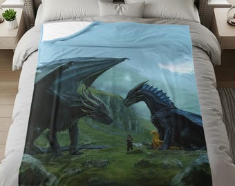 Fourth Wing Blanket, Cozy Dragon Blanket Gift, Xaden Riorson Blanket, Rebecca Yarros Blanket, Booktok Merch, Fourth Wing Gift, Fly or Die