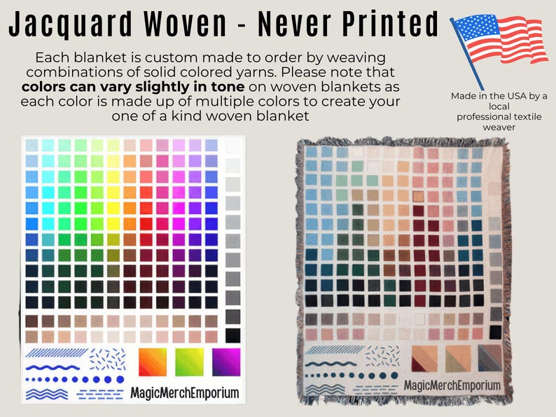 a poster with a picture of a flag and colors