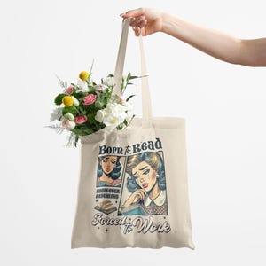 Bolso de mano para amantes de los libros, regalo para lectores, productos Booktok, regalos de romance oscuro para ratones de biblioteca, divertidos productos inspirados en ACOTAR. imagen 4