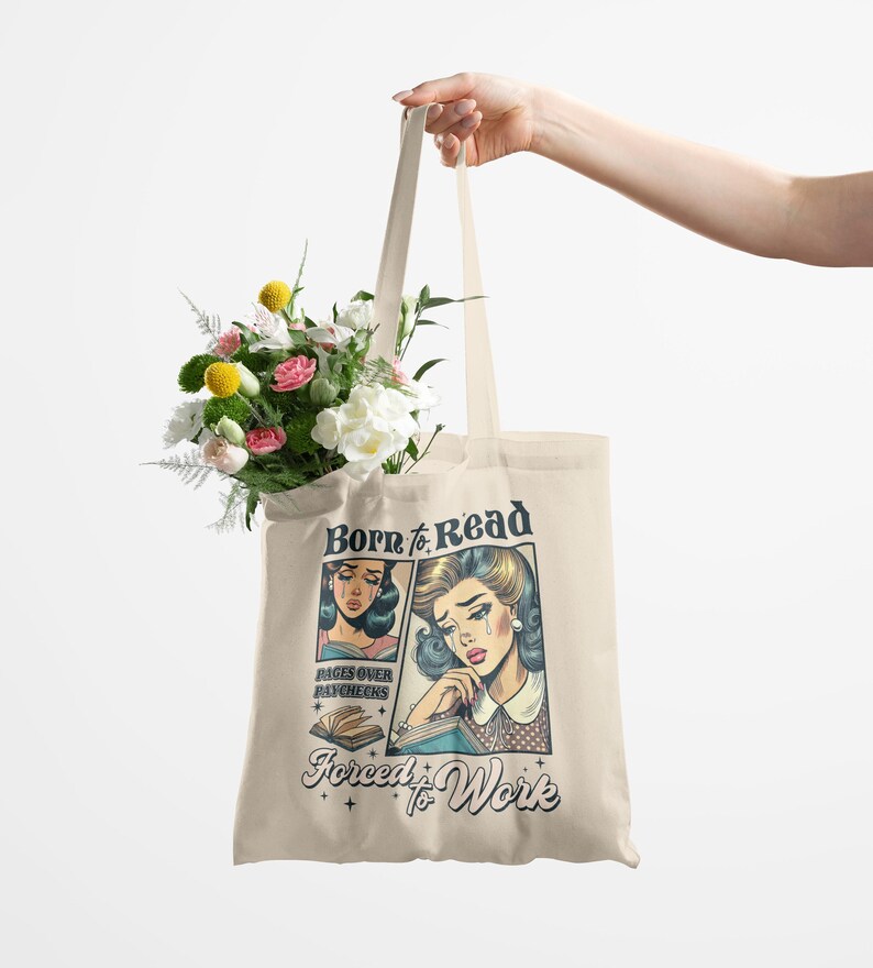 Bolso de mano para amantes de los libros, regalo para lectores, productos Booktok, regalos de romance oscuro para ratones de biblioteca, divertidos productos inspirados en ACOTAR. imagen 4
