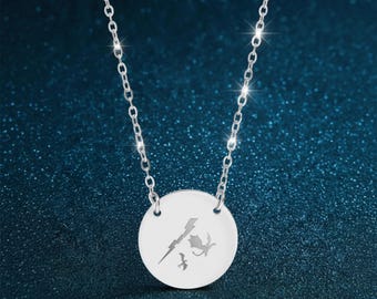 Fourth Wing Dragon Lightning Pendant Silver Fantasy Charm Basgiath Rider Gift Romantasy Bookish Jewelry Xaden Andarna Empyrean Necklace