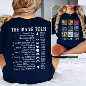 De Maas Tour-sweatshirt leesgrage merchandise ACOTAR glazen troon Crescent City cadeau voor lezers Sarah J Maas fan boekenliefhebber Fantasy-shirt