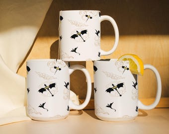 Fourth Wing Mug Bookish Dragon Mug  Romantasy Mug Xaden Riorson Fan  Booktok Mug  Gift for Wife Cute Bookish Mug Book Lover Gift