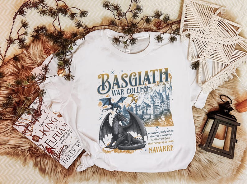 a white tshirt with an image of a bat on it