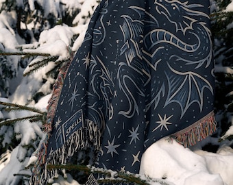 Halloween Blanket Tapestry Blanket Comfy Blanket Whimsigoth Decor Spooky Blanket Witchy Blanket Gift for Book Lover Cozy Home Decor