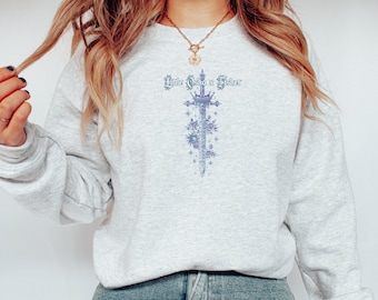 Maglione con i libri Quicksilver, Kingfisher x Little Osha Sword Art, maglietta fantasy per abbigliamento da studioso, regalo ideale per i fan di Callie Hart