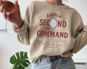 Amren Night Court Sweatshirt ACOTAR Bookish Merch Sarah J Maas Velaris Cozy Fantasy Sweater Gift for Readers Court of Dreams BookTok Apparel