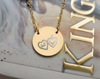Terrasen Heart Antler Necklace TOG Pendant Sarah J Maas Jewelry Fireheart Charm Fantasy Bookish Gift for Readers Aelin Rowan Fans