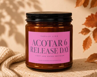ACOTAR Candle Night Court Rhysand Velaris Scented Soy Candle Book Lover Gifts Sarah J Maas Fan Bookish Gift