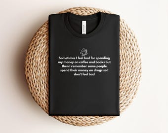 Coffee and Books Shirt, Booktrovert Shirt, Booktok Merch, Bookish Gift, Bookworm, Reader Gift, Gift for Book Lover, Library Shirt, T-Shirts