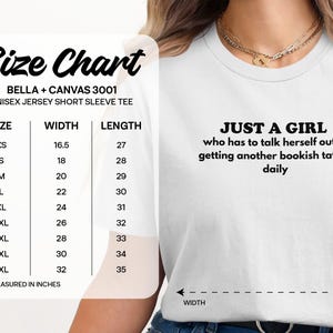 Bookish Tattoo Quote Shirt, Just a Girl Tee, Literary Tattoo T-Shirt, Tattoo Lover Gift, Bookworm Graphic Tee, Funny Reading Shirt