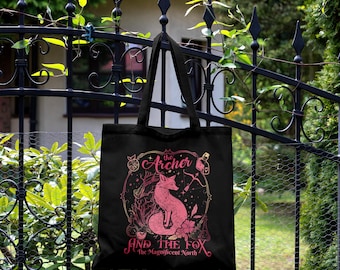 The Archer and The Fox Tote Bag Bookish Gift for Stephanie Garber Fans Once Upon a Broken Heart Merch Enemies to Lovers Fantasy Tote