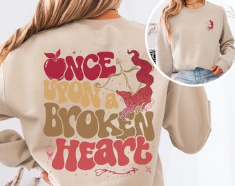 Once Upon a Broken Heart Sweatshirt Bookish Merch for Stephanie Garber Fans Caraval Inspired Reader Gift BookTok Enemies to Lovers Top
