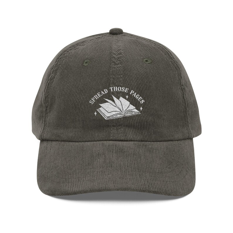 Spread Those Pages Embroidered Book Hat for Fantasy Readers Booktok Merch Smut Lover Gift Romantasy Bookish Aesthetic Cap for Her image 4