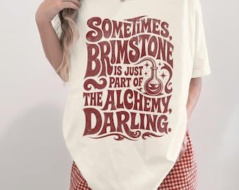 Quicksilver Brimstone Book Shirt, Callie Hart Fae and Alchemy Saeris Fane Shadow Daddy Tee, Book Lover Gift Idea, Comfort Colors Sweatshirt