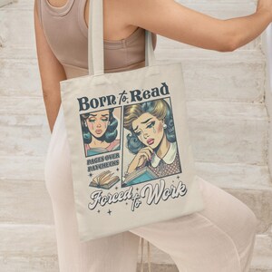Bolso de mano para amantes de los libros, regalo para lectores, productos Booktok, regalos de romance oscuro para ratones de biblioteca, divertidos productos inspirados en ACOTAR. imagen 2