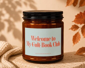 ACOTAR Candle Sarah J Maas Rhysand Night Court Velaris Scented Candle Book Club Gift for Book Lover Soy Candle Bookish Gift Funny