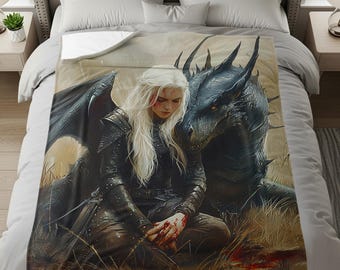 Thron der Glas-Decke, Aelin Galathynius, Celaena Sardothien, Sarah J Maas Merch, Geschenk für Buchliebhaber, Bücherwurm Decke, TOG Merch