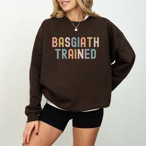 Basgiath Trained Sweatshirt, Fourth Wing Merch, Fantasy Bookish Cozy Pullover for Book Lovers Violet Sorrengail Onyx Storm Perfect Gift image 2