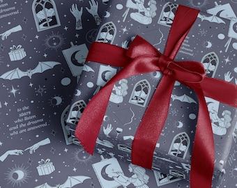 To The Stars Who Listen Wrapping Paper Acotar Gift Wrap Sarah J Maas Velaris Wrapping Paper Roll Luxury Bookish Gift Wrap For Readers