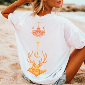 TOG Fireheart Shirt, fairycore Character Tee, Fantasy Apparel for Book Lovers, Ideal Bookish Gift