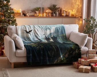 Fourth Wing Blanket, Xaden Riorson Blanket, Dragon Blanket, Book Lover Blanket, Empyrean Series, Fourth Wing Gifts, Cozy Blanket