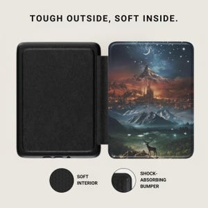 Mystical Night Landscape Art, Starry Crescent Moon, Majestic Deer Forest, Futuristic City Mountains, Fantasy Wilderness Scene, all products