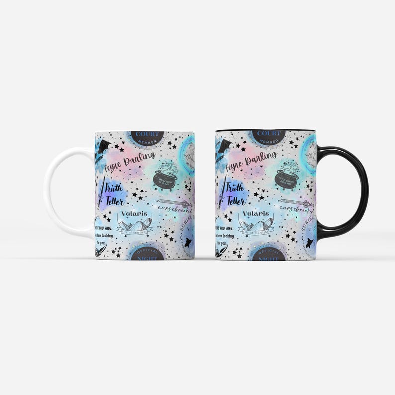 a pair of coffee mugs sitting on top of each other