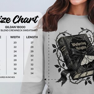 Wuthering Heights T-Shirt Sweatshirt, Emily Bronte, Gothic Literature, Classic Literature, Dark Academia, Book Lover Gift, Gothic Decor image 16