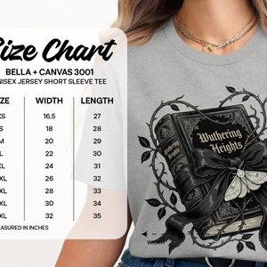 Wuthering Heights T-Shirt Sweatshirt, Emily Bronte, Gothic Literature, Classic Literature, Dark Academia, Book Lover Gift, Gothic Decor image 9