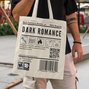 Mörk romantik tygväska bokälskare läsare present bokpresent bokhandel merch mörk romantik bokmal presenter till henne födelsedagspresent Acotar Merch