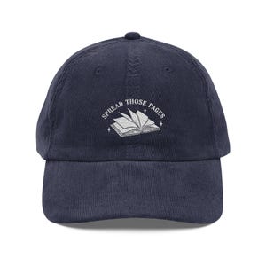 Spread Those Pages Embroidered Book Hat for Fantasy Readers Booktok Merch Smut Lover Gift Romantasy Bookish Aesthetic Cap for Her image 3