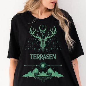 TOG Tee - Kingom of Ash Mystical Fantasy, Terrasen Stag fairycore Fan Gift Shirt