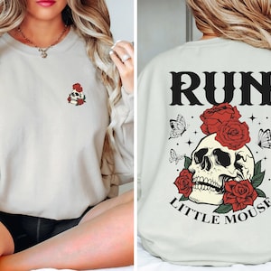 Shirt Run Little Mouse Dark Romance Tee Book Lover Gift Spookachtige Adeline Zade Meadows Smutty Book Esthetic Bookish Dark Academia Top