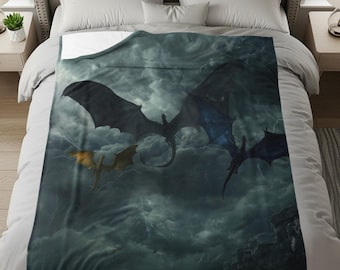 Fourth Wing Blanket, Xaden Riorson, Booktok Merch, Book Lover Blanket, Dragon Blanket, Rebecca Yarros, Cozy Blanket Christmas Gift