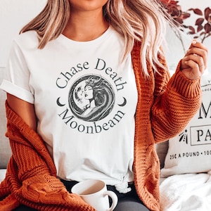 Moonbeam Chase Death Tee, Trendy Unisex T-Shirt, When The Moon Hatched, Unique Bookish Fashion Gift