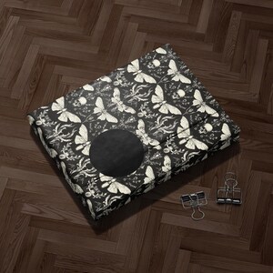 Black Vintage Butterfly and Moth Wrapping Paper, Elegant Nature Inspired Gift Wrap, Unique Monochrome Gift Packaging