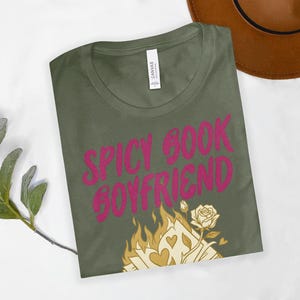 Spicy Book Boyfriend Design, Book Lover Gift, Smut Reader, Romance Book Club, Fictional Character, Reading Fanatic, Bookish
Spicy Book