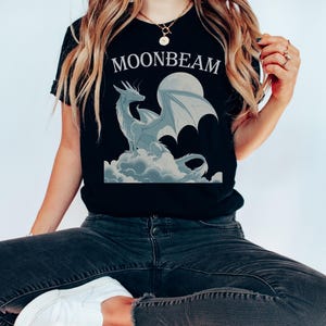 When The Moon Hatched Dragon T-shirt, Fantasy Graphic Tee For Casual Wear, Stylish Gift for Book Lover and BookStagram Enthusiasts